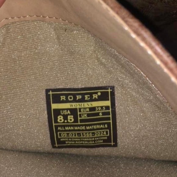 Roper women’s cowboy boots 8.5 - Picture 3 of 4